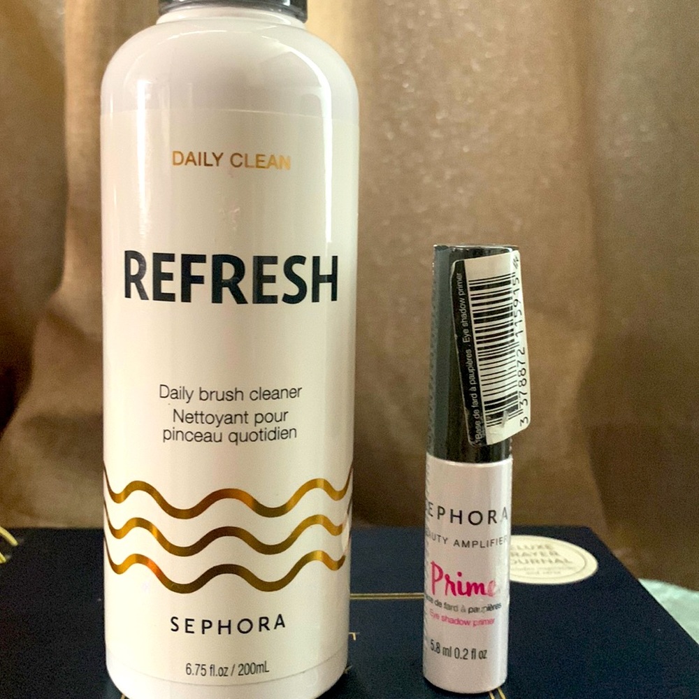 SEPHORA DUO- Daily clean REFRESH(Brush cleaner) and BEAUTY AMPLIFIER(eye primer)